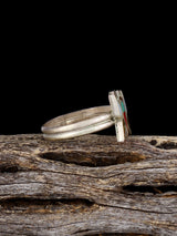 Old Estate Sterling Silver Butterfly Inlay Ring, Size 5 1/2 - PuebloDirect.com