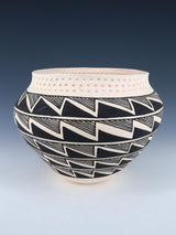 Acoma Pueblo Hand Coiled Painted Pottery Bowl - PuebloDirect.com