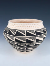 Acoma Pueblo Hand Coiled Painted Pottery Bowl - PuebloDirect.com