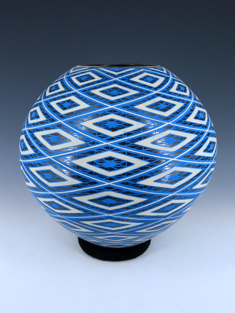 Mata Ortiz Hand Made Geometric Design Pottery - PuebloDirect.com