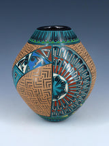 Mata Ortiz Cerámica enrollada y grabada a mano