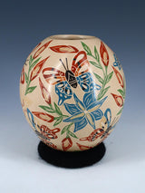 Mata Ortiz Hand Coiled and Etched Wildlife Pottery