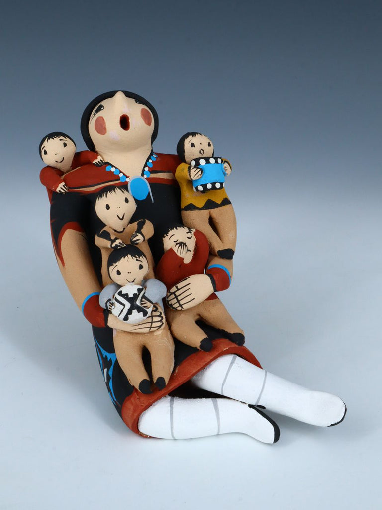 Jemez Pueblo Pottery Five Baby Storyteller Doll - PuebloDirect.com