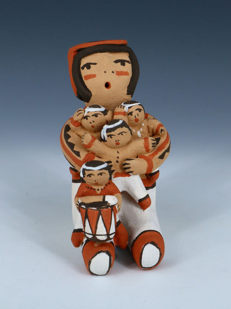 Jemez Pueblo Pottery Four Baby Storyteller Doll - PuebloDirect.com
