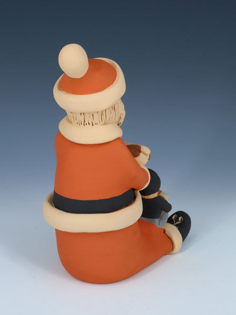 Jemez Pueblo Pottery Santa Claus Storyteller Figurine