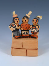 Jemez Pueblo Pottery Three Children Storyteller - PuebloDirect.com