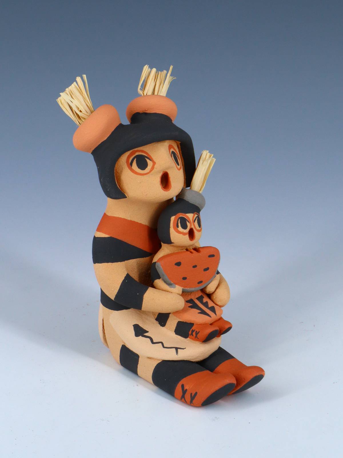 Jemez Pueblo Pottery One Baby Storyteller - PuebloDirect.com