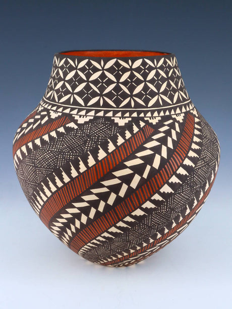 Acoma Pueblo Hand Coiled Pottery Vase - PuebloDirect.com