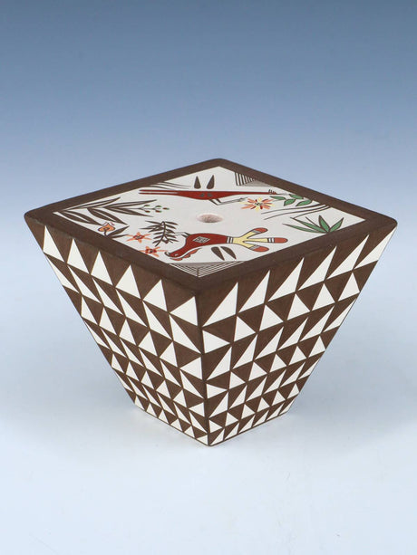 Hand Made Acoma Pueblo Pottery Contemporary Seed Pot - PuebloDirect.com