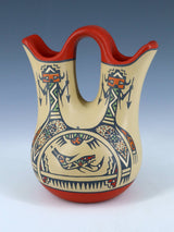 Santa Clara Pueblo Pottery Hand Coiled Wedding Vase - PuebloDirect.com