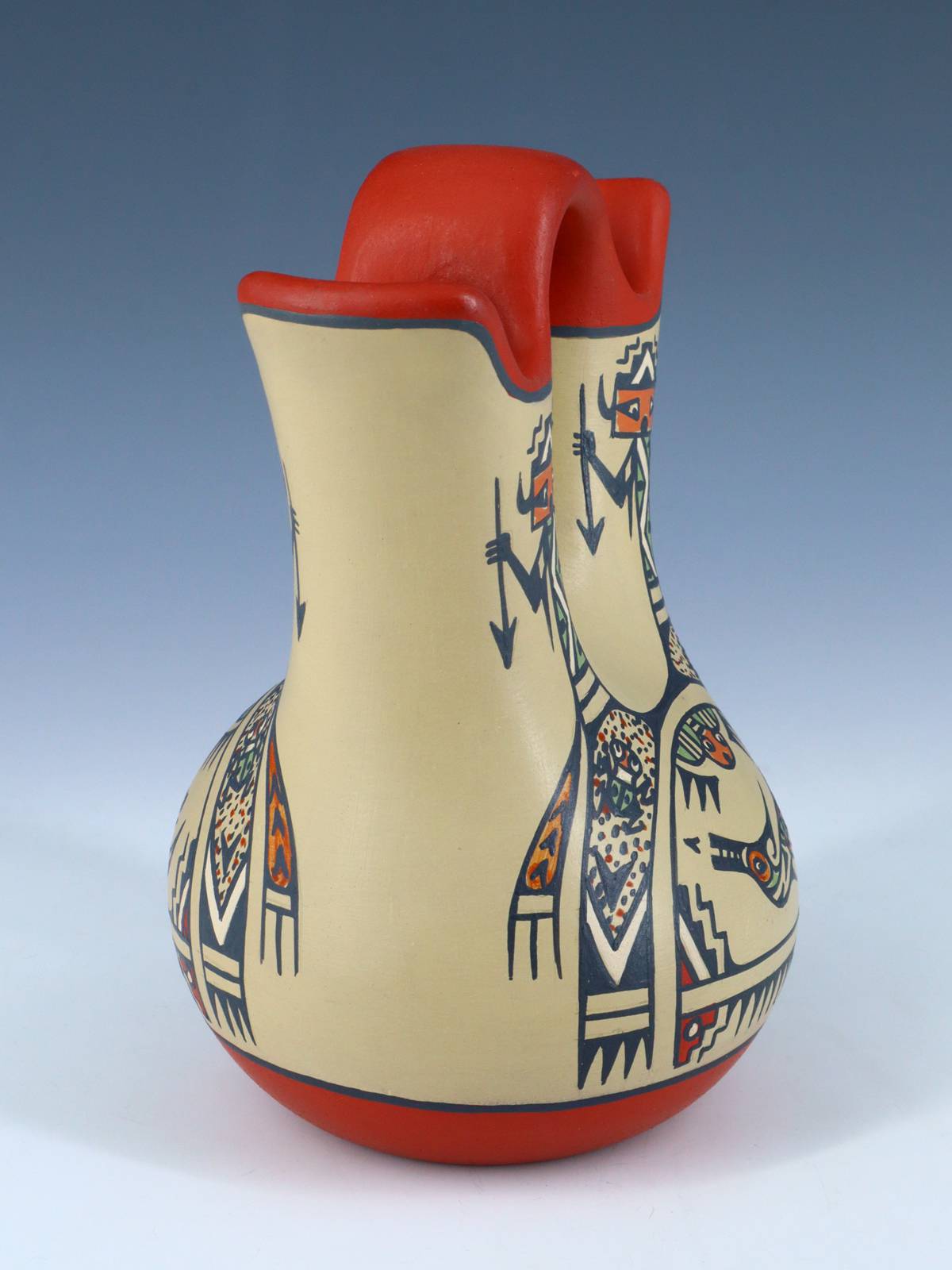 Santa Clara Pueblo Pottery Hand Coiled Wedding Vase - PuebloDirect.com