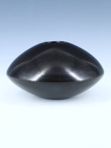 Hand Coiled Nambe Pueblo Pottery Stone Polished Seed Pot - PuebloDirect.com