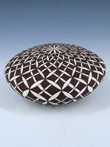 Hand Made Acoma Pueblo Pottery Eye Dazzler Seed Pot - PuebloDirect.com