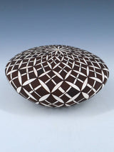 Hand Made Acoma Pueblo Pottery Eye Dazzler Seed Pot - PuebloDirect.com
