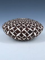 Hand Made Acoma Pueblo Pottery Eye Dazzler Seed Pot - PuebloDirect.com