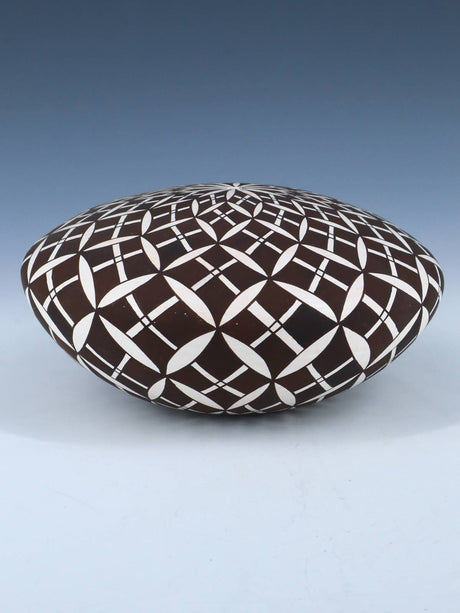 Hand Made Acoma Pueblo Pottery Eye Dazzler Seed Pot - PuebloDirect.com