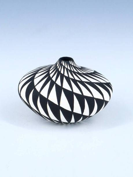 Hand Made Acoma Pueblo Pottery Eye Dazzler Seed Pot - PuebloDirect.com
