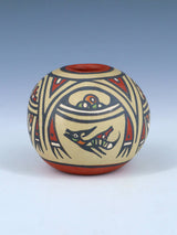 Santa Clara Pueblo Pottery Polychrome Seedpot - PuebloDirect.com