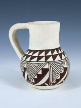 Vintage Hand Coiled Acoma Pueblo Pottery Pitcher