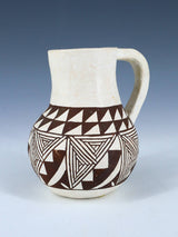 Vintage Hand Coiled Acoma Pueblo Pottery Pitcher