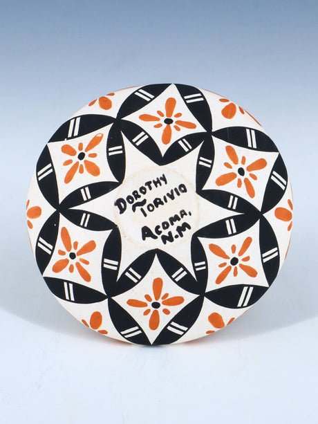 Hand Made Acoma Pueblo Pottery Eye Dazzler Seed Pot - PuebloDirect.com