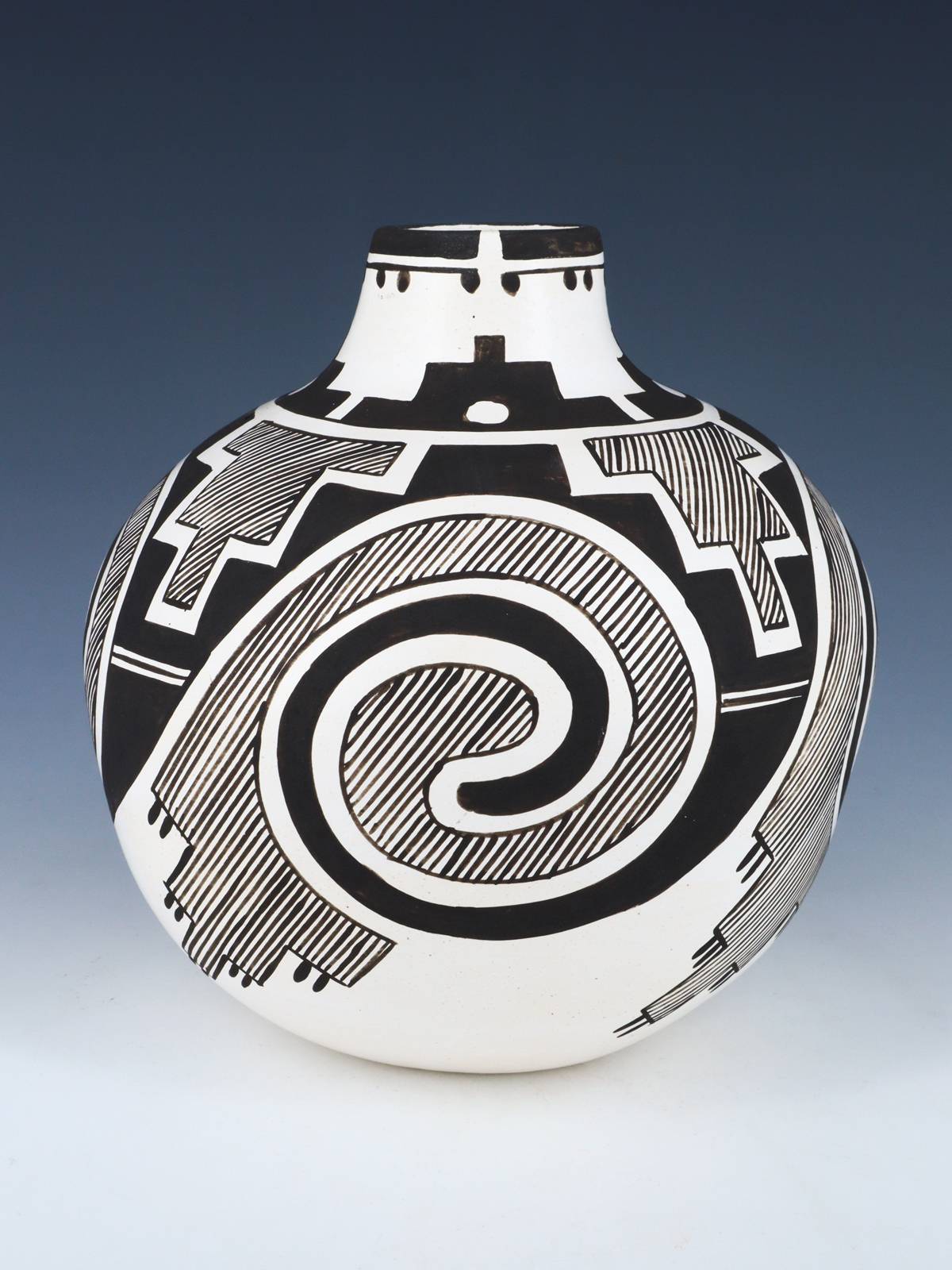 Laguna Pueblo Hand Coiled Pottery Olla - PuebloDirect.com