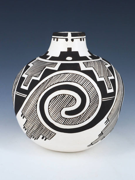Laguna Pueblo Hand Coiled Pottery Olla - PuebloDirect.com