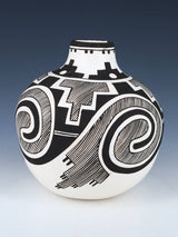 Laguna Pueblo Hand Coiled Pottery Olla - PuebloDirect.com