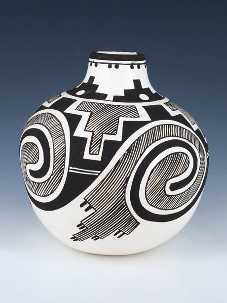 Laguna Pueblo Hand Coiled Pottery Olla - PuebloDirect.com