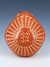 Etched Jemez Pueblo Pottery Wheat Pot - PuebloDirect.com