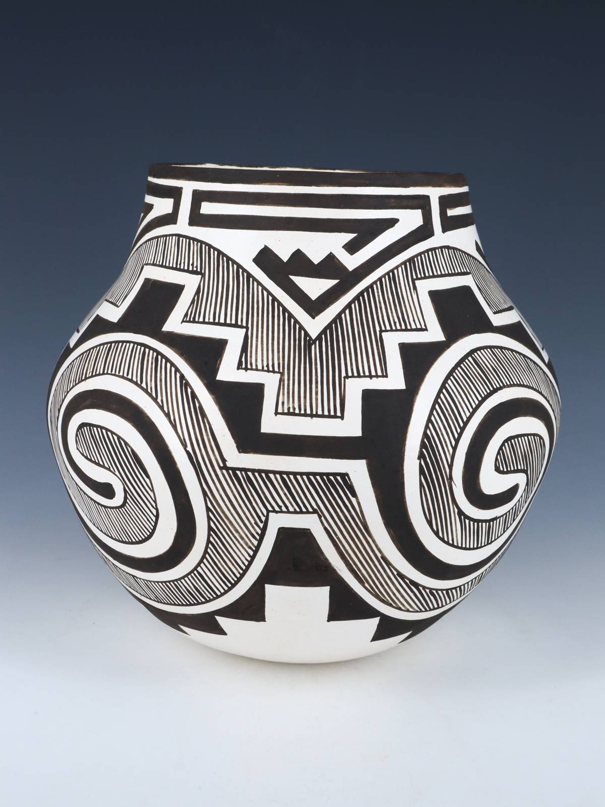 Laguna Pueblo Hand Coiled Pottery Olla - PuebloDirect.com