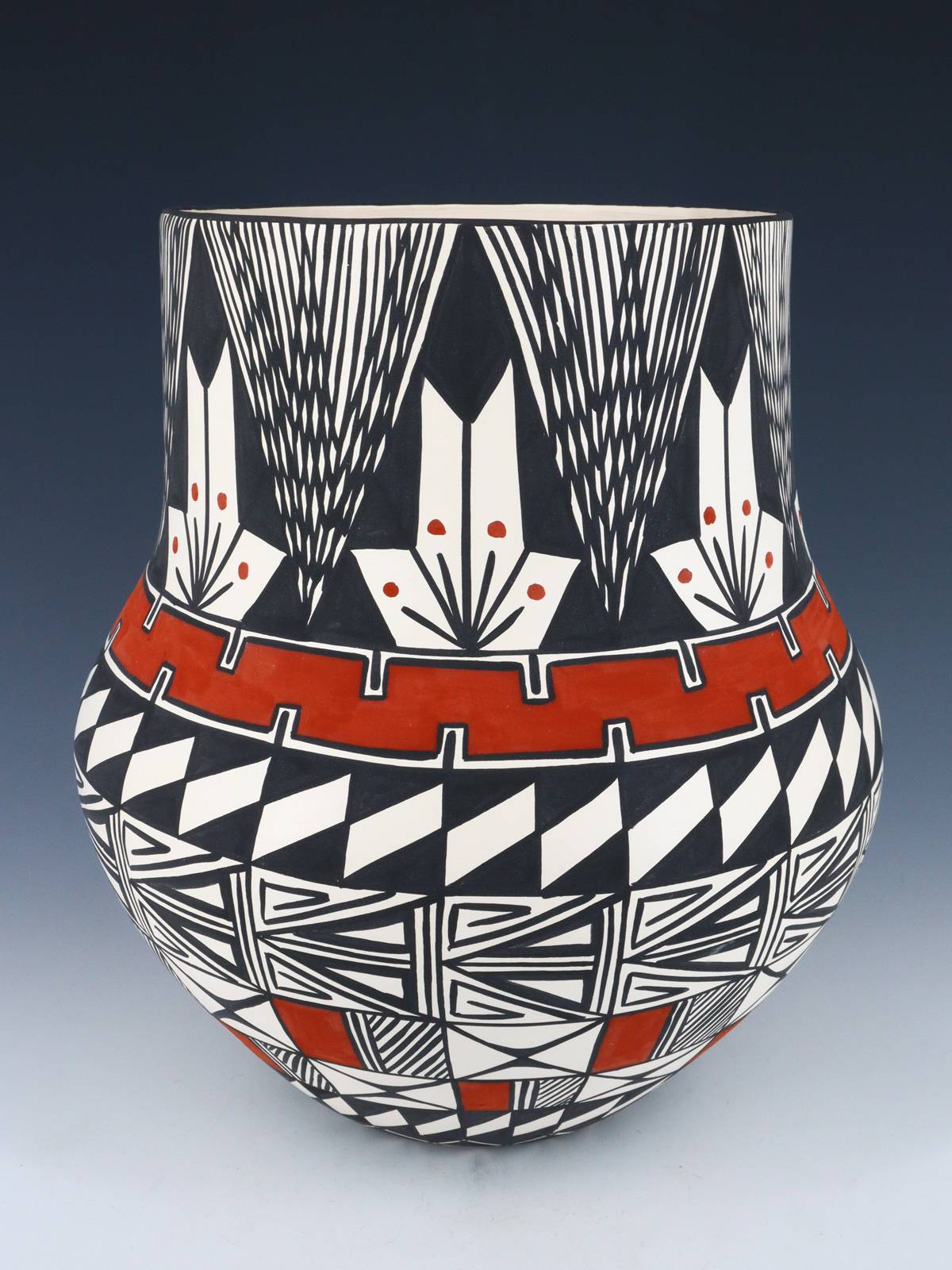 Acoma Pueblo Pottery Olla - PuebloDirect.com