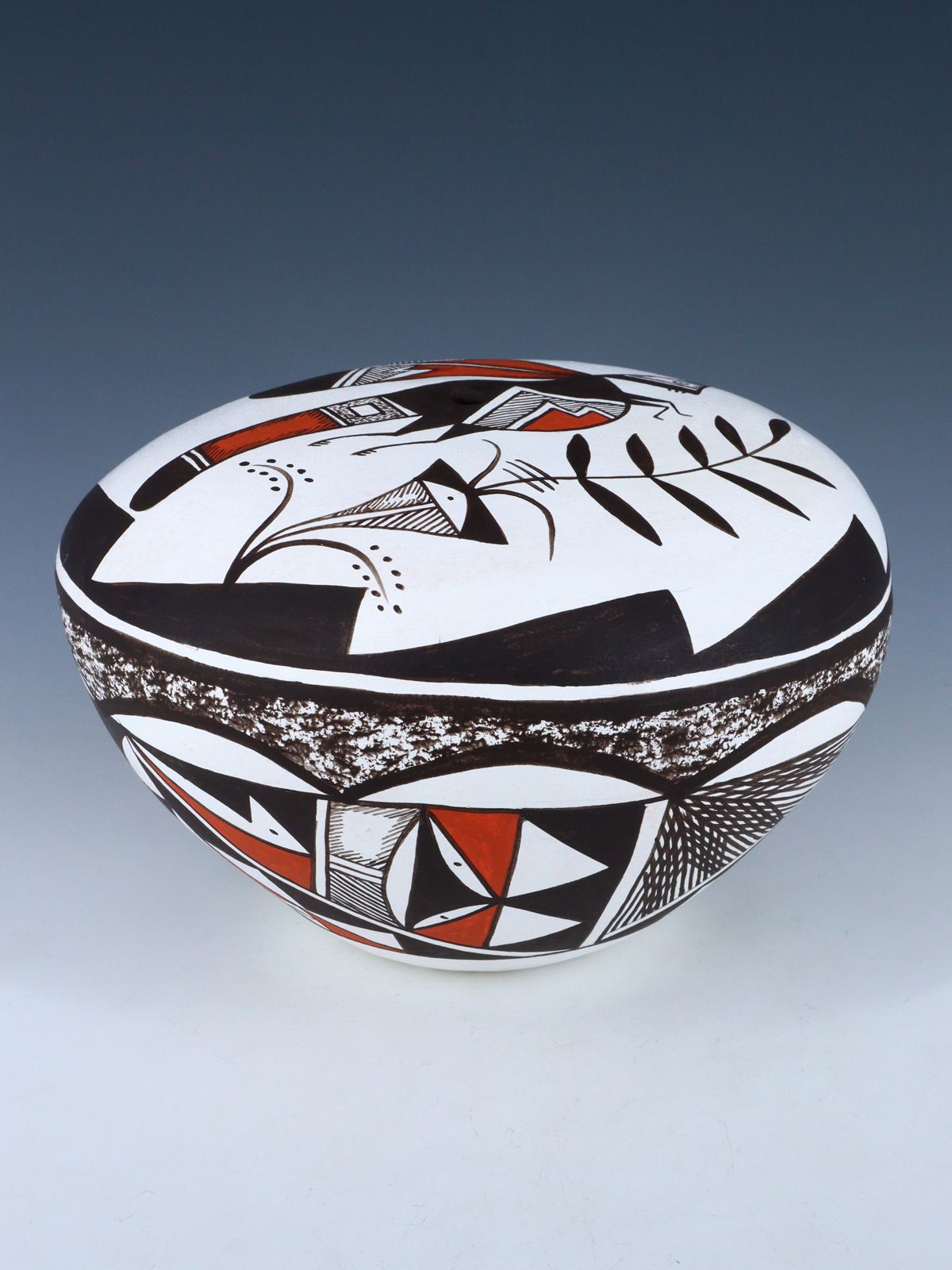 Acoma Style Hand Coiled Seed Pot - PuebloDirect.com