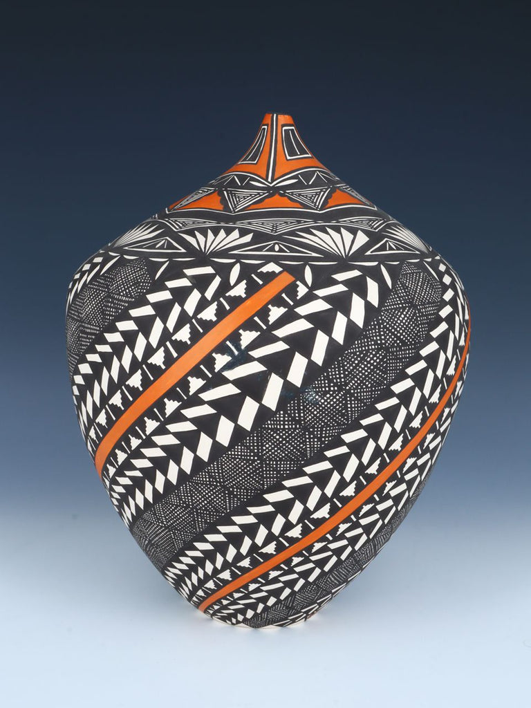 Large Acoma Pueblo Hand Coiled Pottery Vase - PuebloDirect.com
