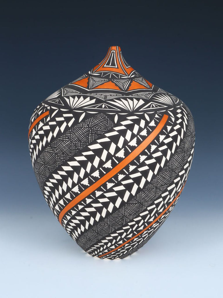 Large Acoma Pueblo Hand Coiled Pottery Vase - PuebloDirect.com