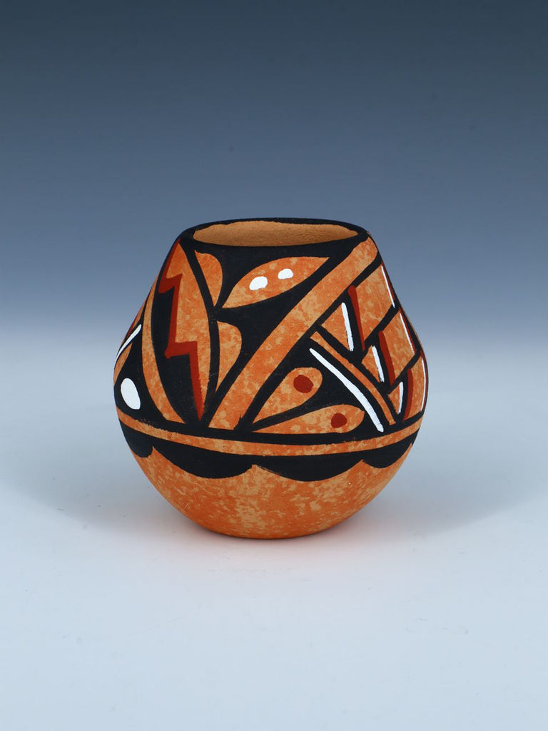 Jemez Pueblo Hand Coiled Pottery Butterfly Bowl - PuebloDirect.com