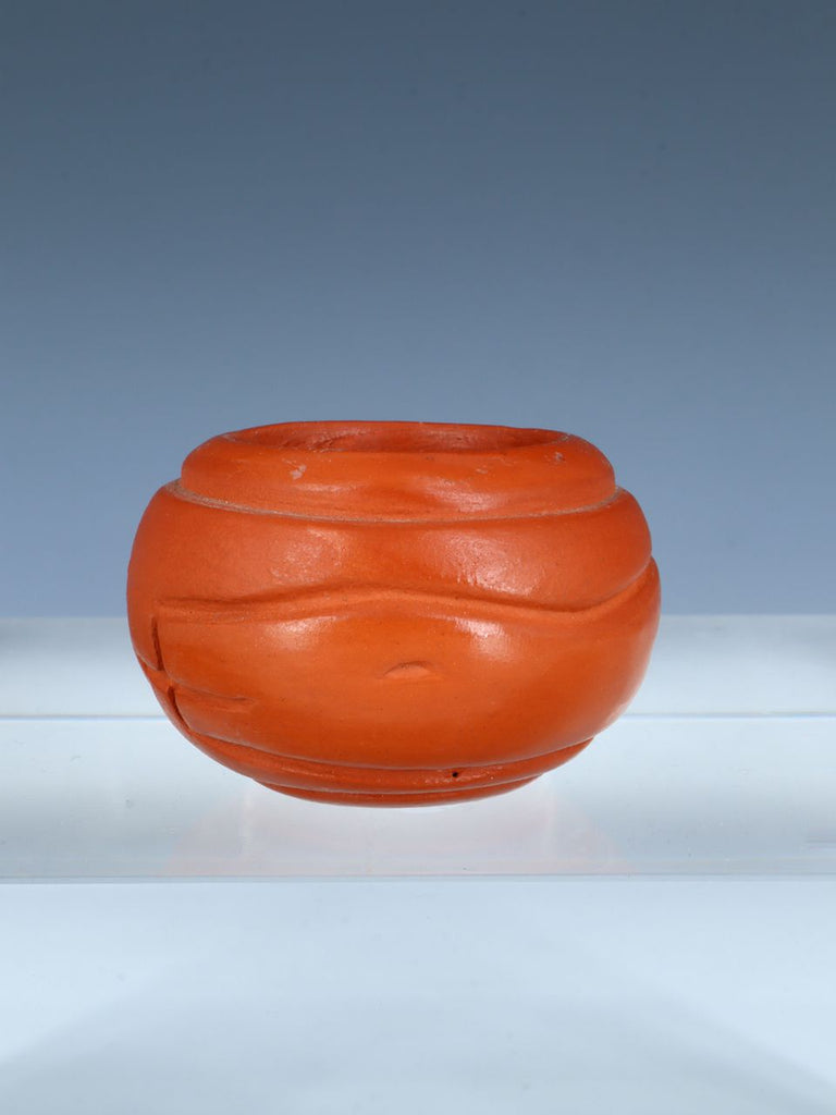 Santa Clara Pueblo Hand Coiled Pottery Miniature Bowl - PuebloDirect.com