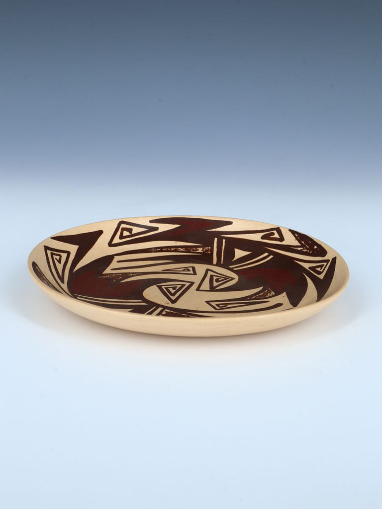 Hopi Hand Coiled Pottery Plate - PuebloDirect.com