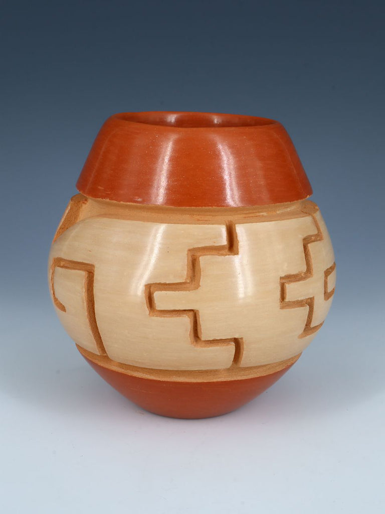 Jemez Pueblo Pottery Polished Red Clay Seed Pot - PuebloDirect.com