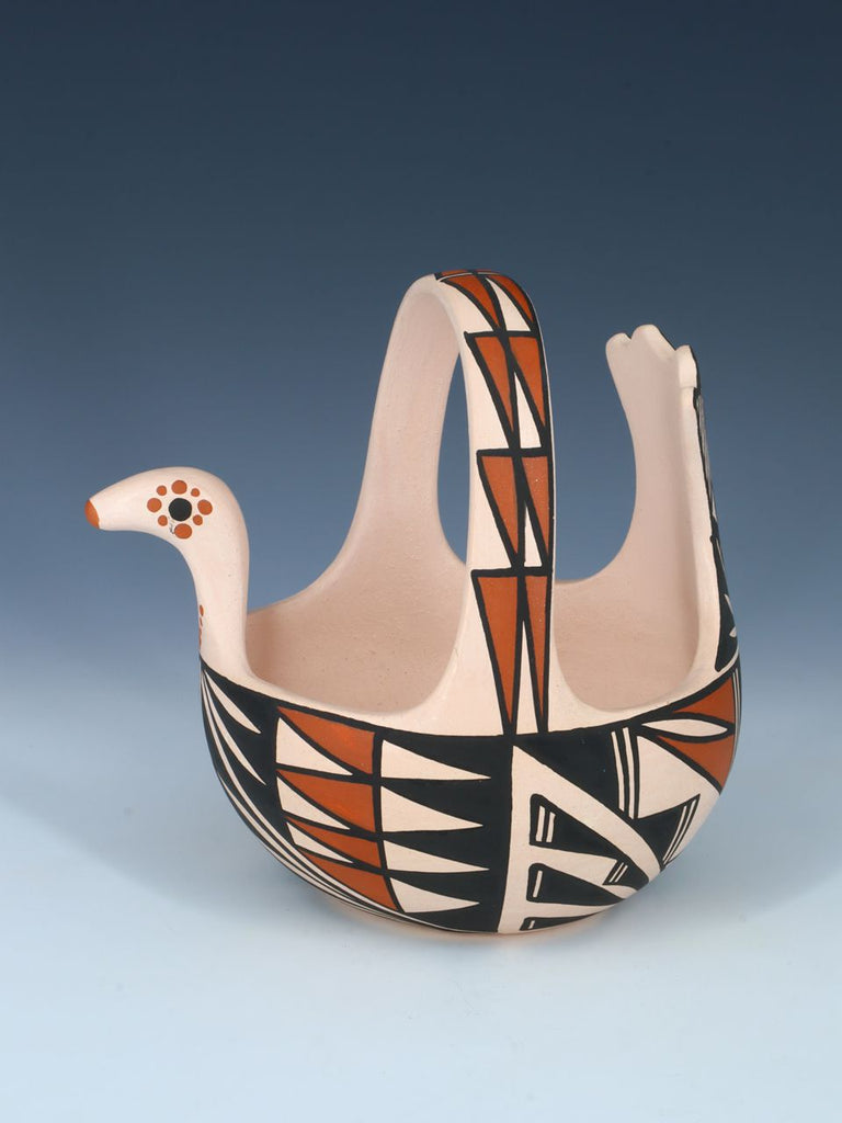Laguna Pueblo Hand Coiled Pottery Basket - PuebloDirect.com