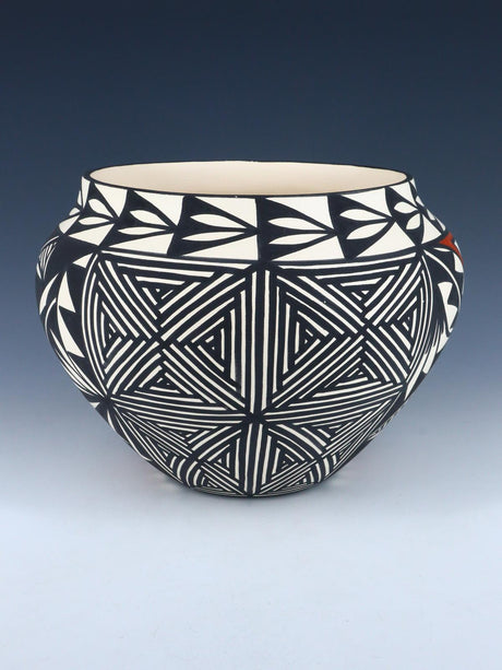 Acoma Pueblo Hand Painted Pottery Bowl