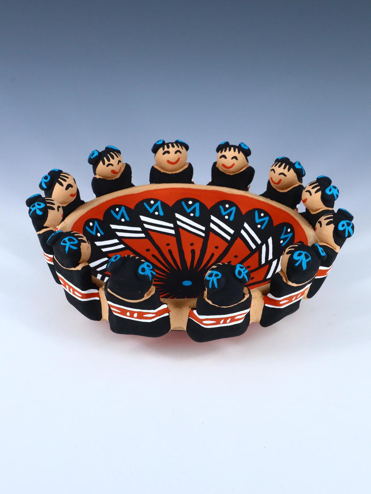 Jemez Pueblo Pottery Storyteller Doll Bowl