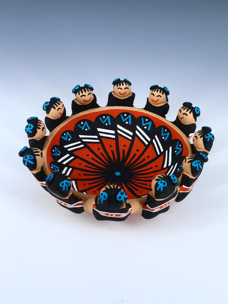 Jemez Pueblo Pottery Storyteller Doll Bowl