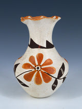 Vintage Acoma Pueblo Hand Coiled Pottery Vase