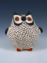 Búho de cerámica enrollado a mano de Acoma Pueblo