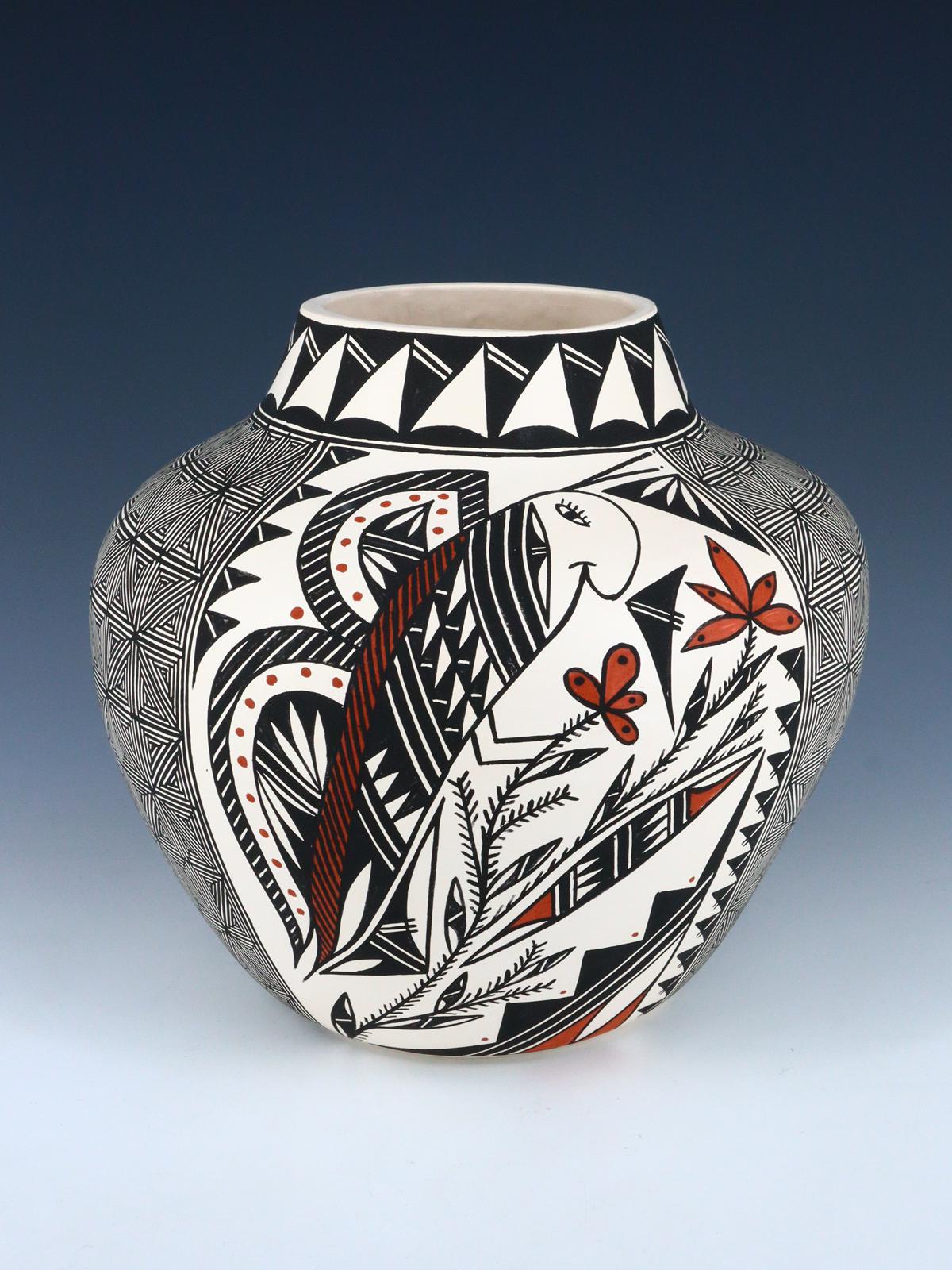 Vase en poterie enroulé à la main Acoma Pueblo