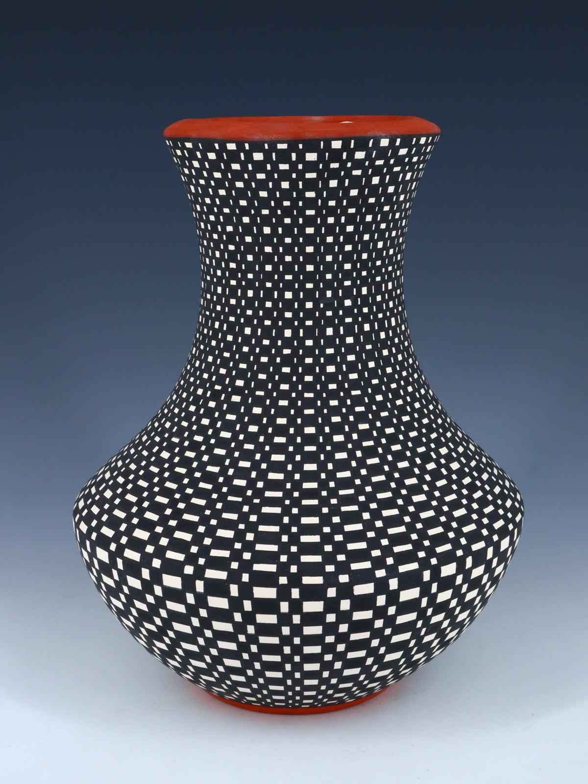 Acoma Pueblo Eye Dazzler Pottery Vase - PuebloDirect.com