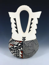 Acoma Pueblo Poterie peinte à la main Olla