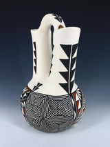 Acoma Pueblo Poterie peinte à la main Olla