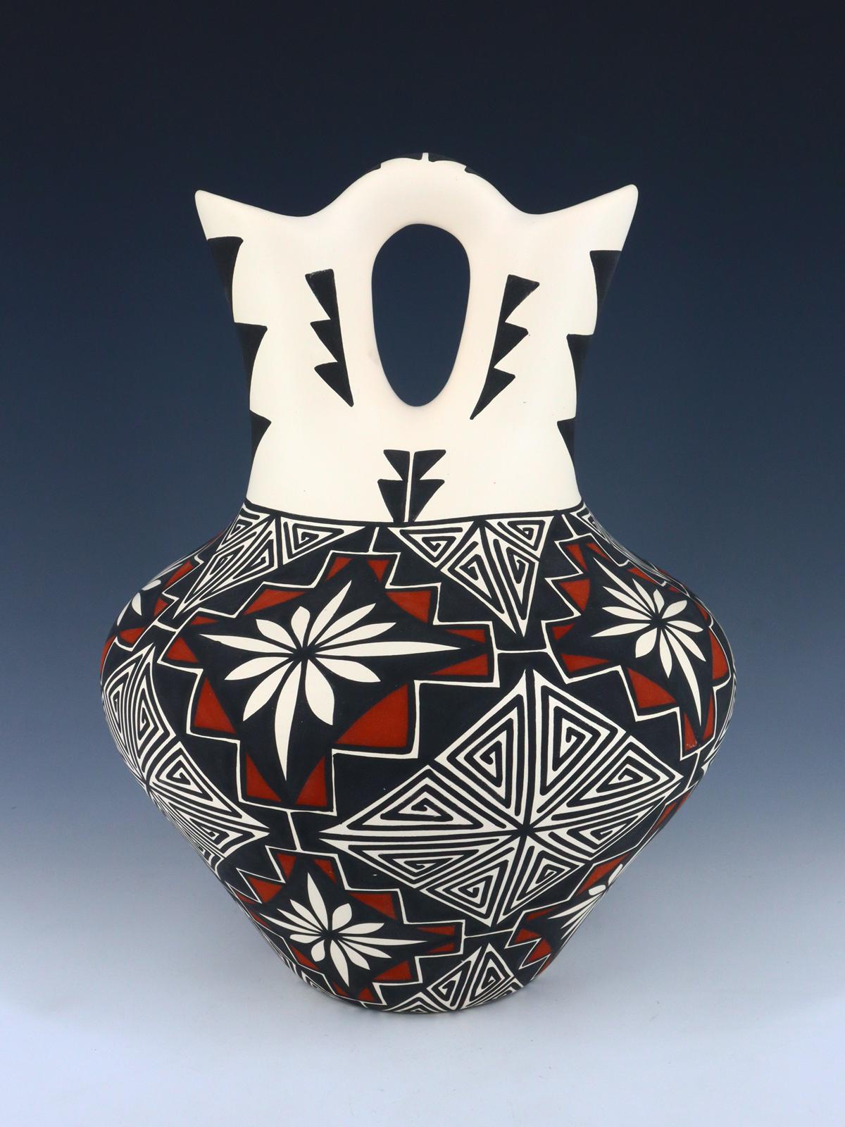 Vase en poterie peint à la main Acoma Pueblo
